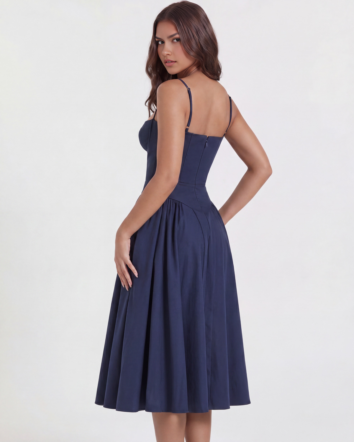 Francesca — vestido en color azul marino · Novah Collection [color:Azul Marino]