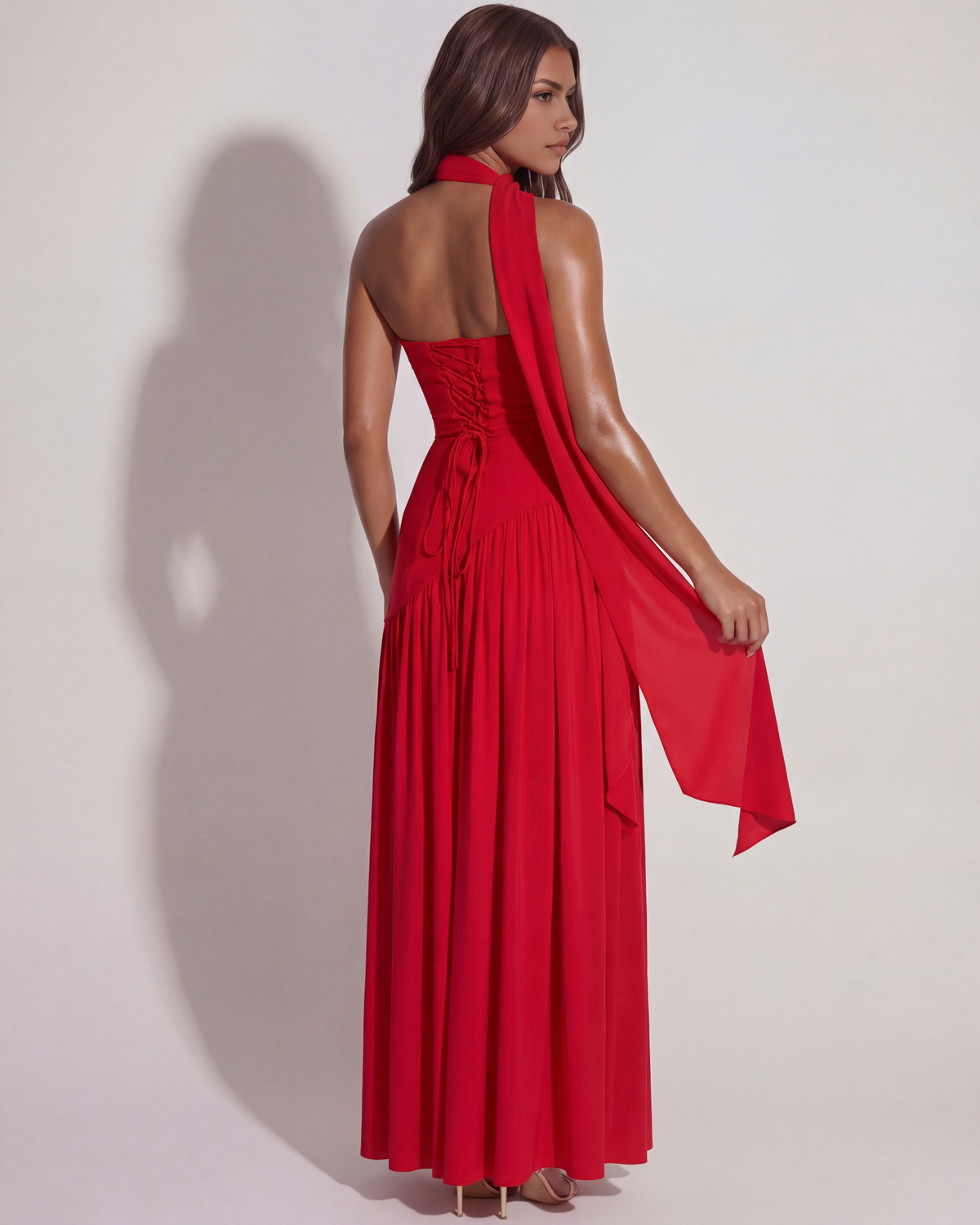 Serena — vestido en color rojo · Novah Collection [color:Rojo]