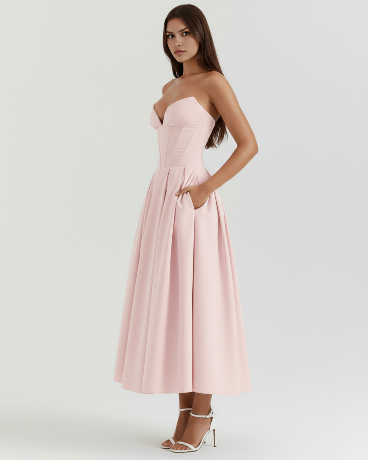 Amalfi — vestido en color rosa · Novah Collection [color:Rosa]