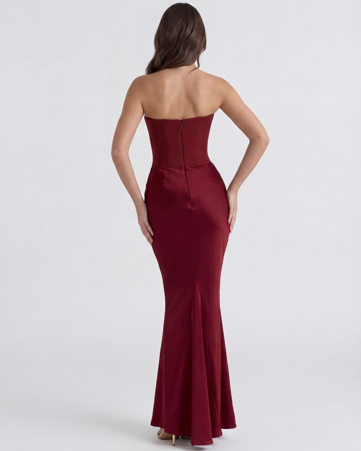 Rosalind — vestido en color burdeos · Novah Collection [color:Burdeos]
