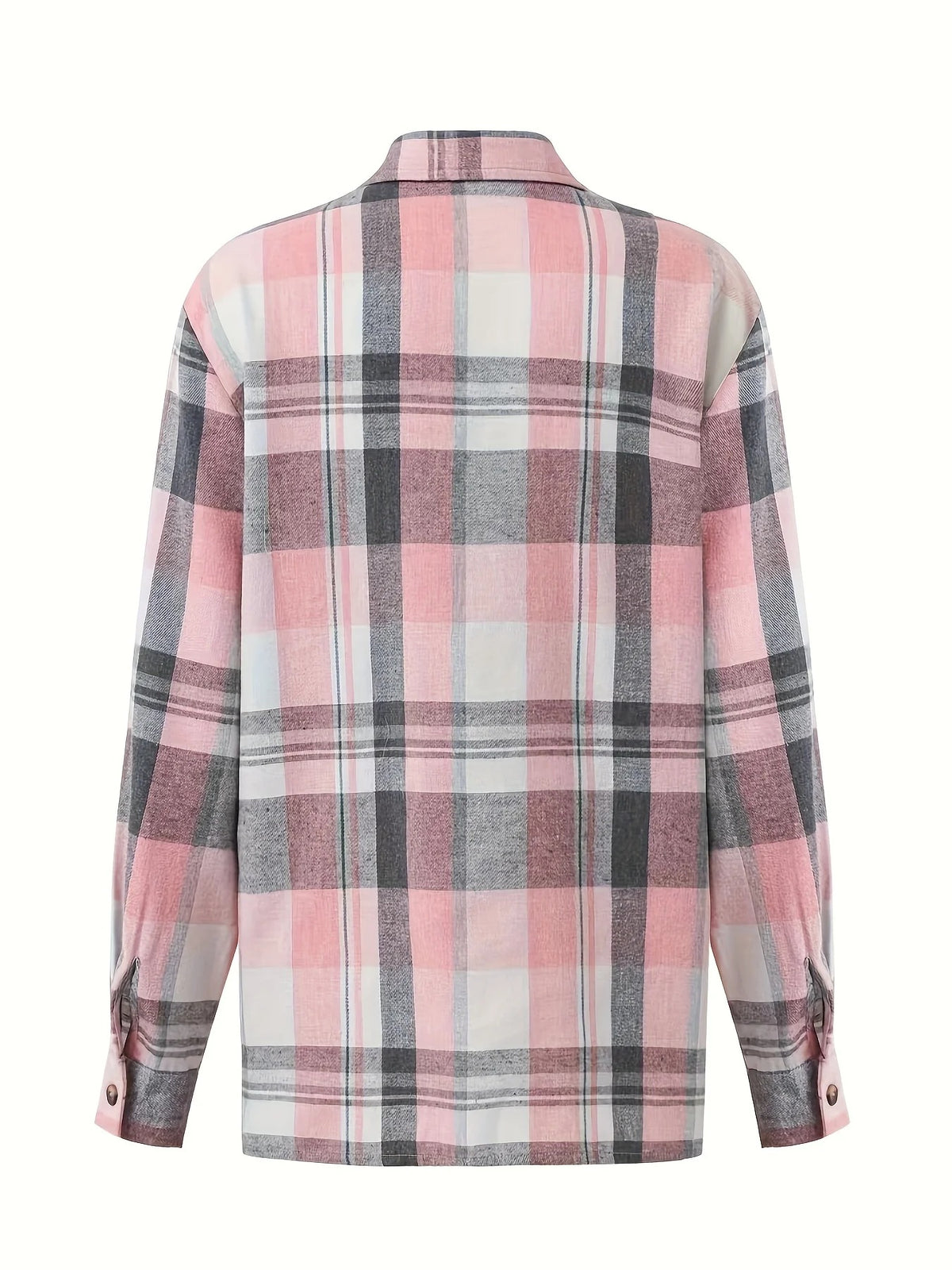 Inés — Camisa de cuadros en color Rosa Empolvado
· Novah Collection
 [color:Rosa Empolvado]