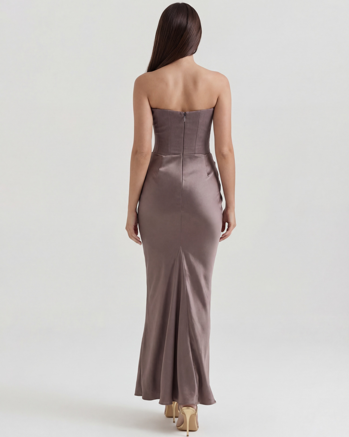 Rosalind — vestido en color gris humo · Novah Collection [color:Gris Humo]