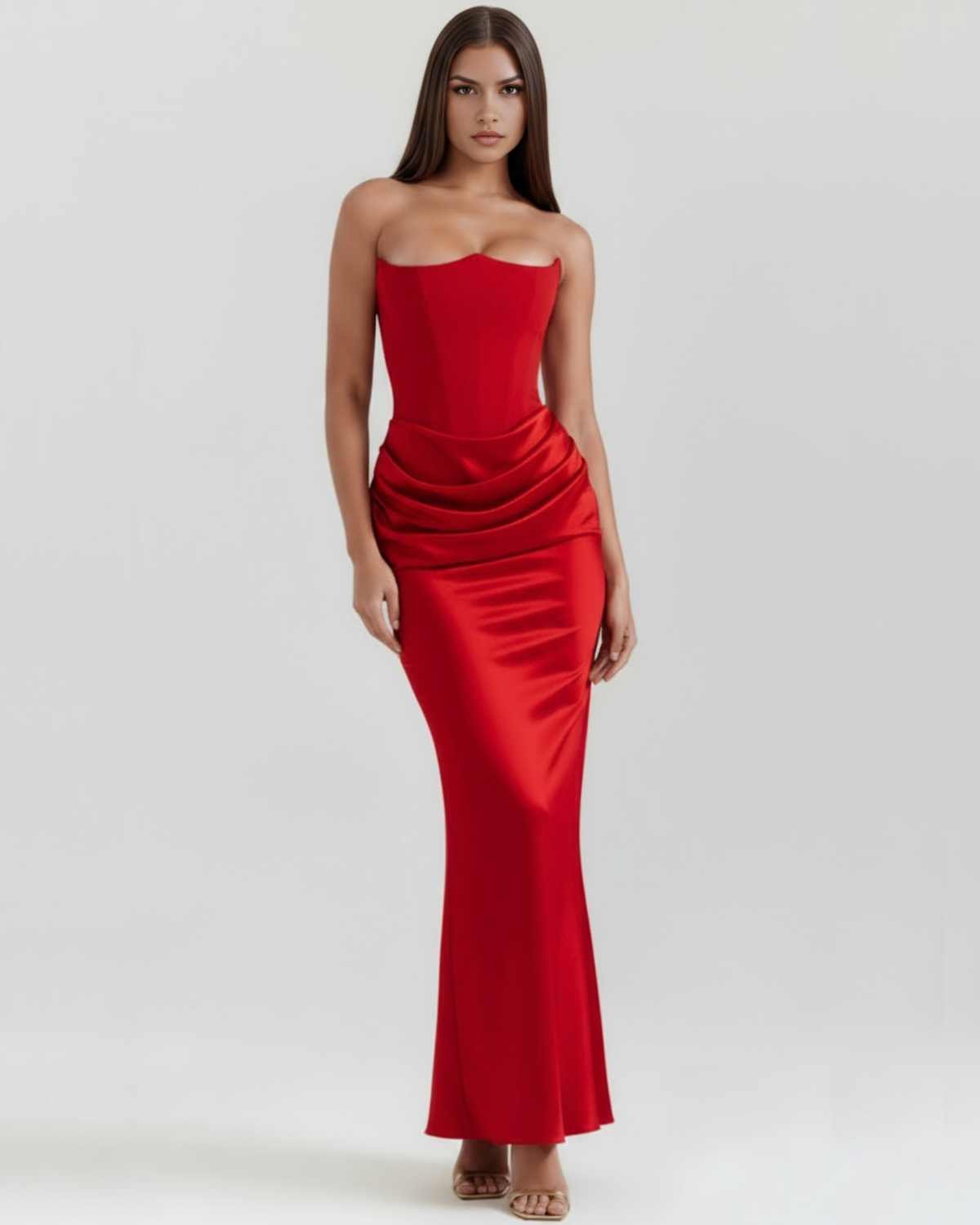 Rosalind — vestido en color rojo · Novah Collection [color:Rojo]