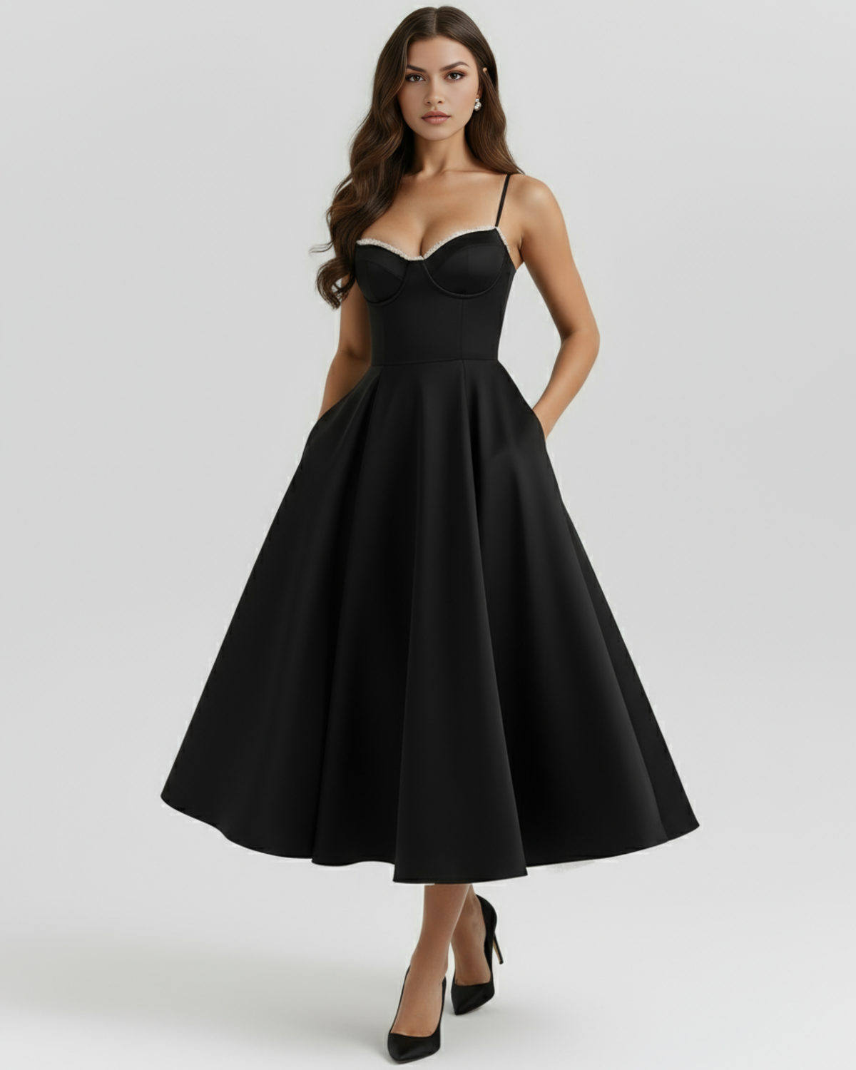 Selene — vestido en color negro · Novah Collection [color:Negro]