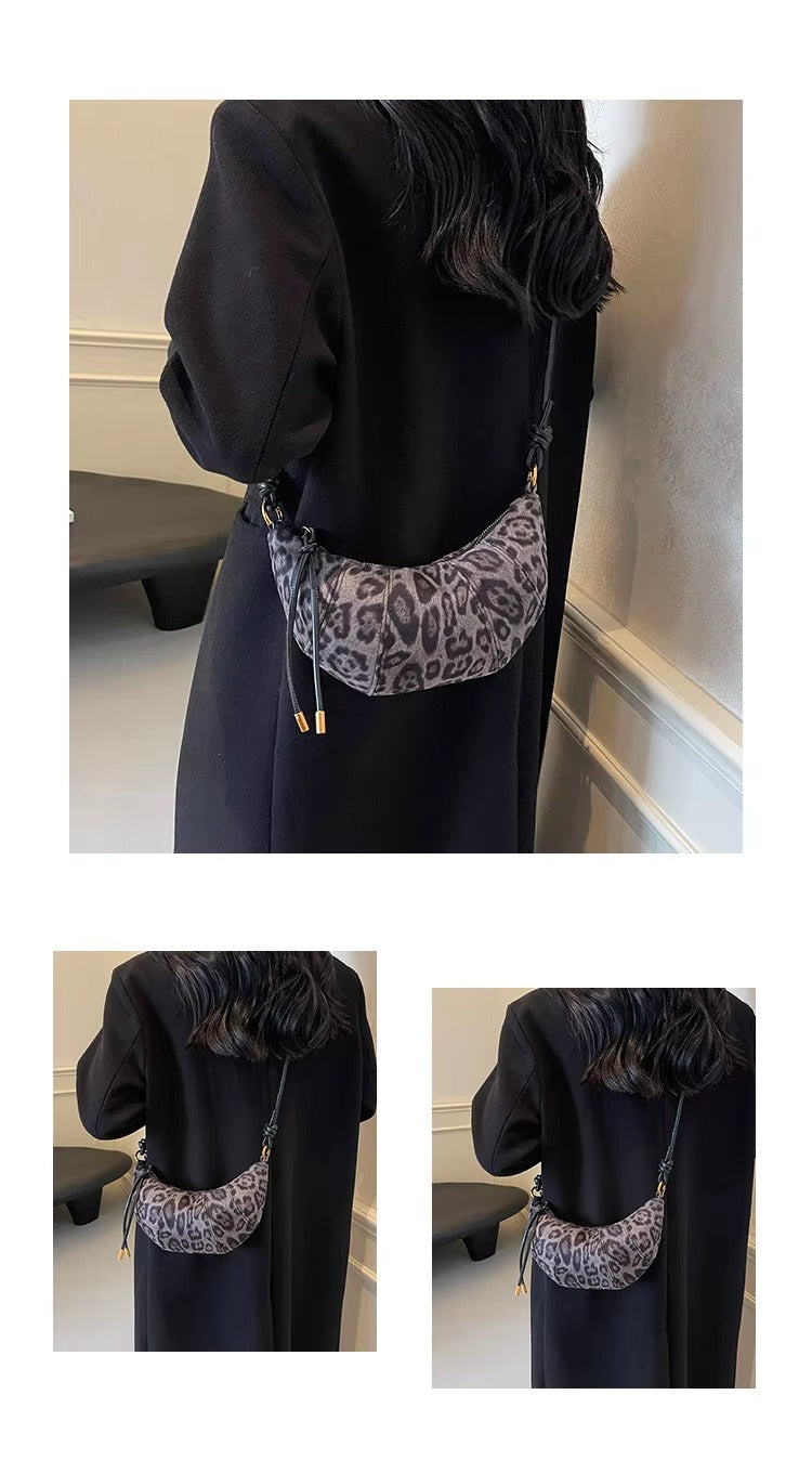 Bolso Kioto en Animal print gris - Novah Collection