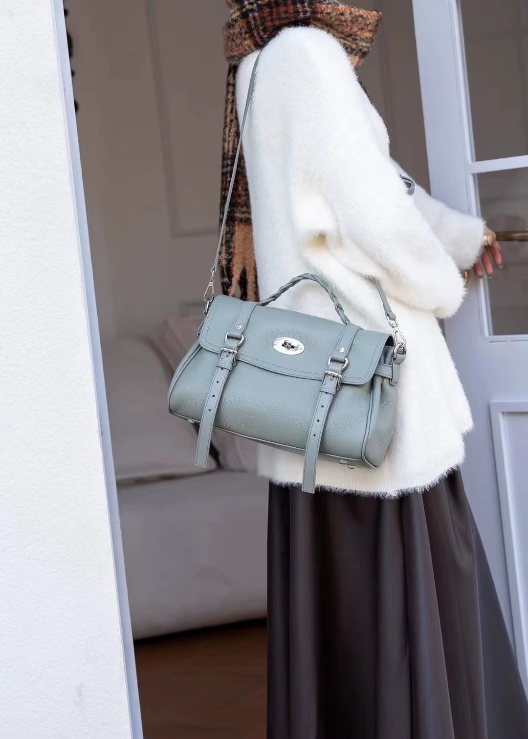 Bolso Cannes en Azul grisáceo - Novah Collection