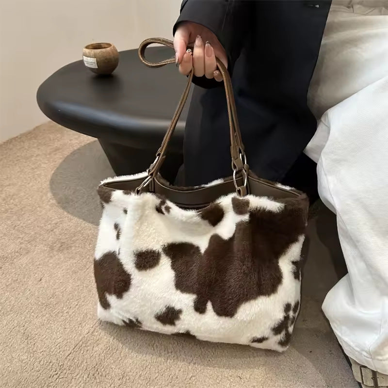 Bolso Oslo en Blanco y marrón - Novah Collection