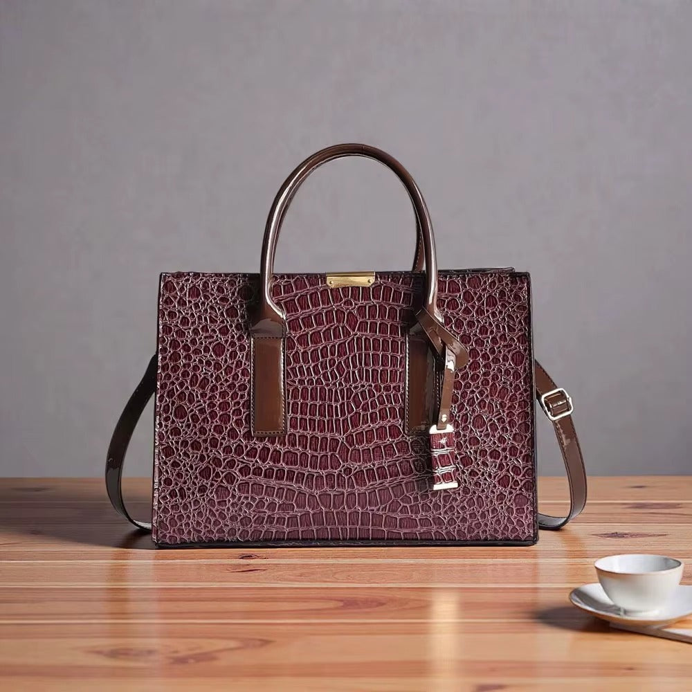 Bolso París en Burdeos oscuro - Novah Collection